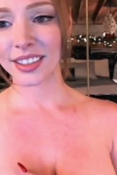 sexy girl Austin White christmas naked booby tease