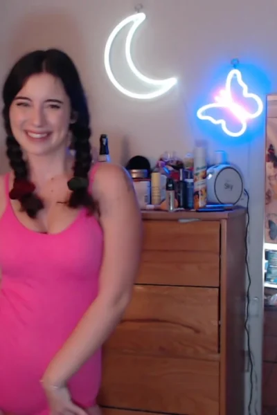 cute babe hotblockchain dancing in sexy outfit