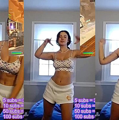 sexy girl hotblockchain teasing her big tits in croptop