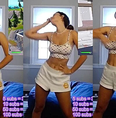 hot sexy babe hotblockchain dancing sexily in her bedroom while she games