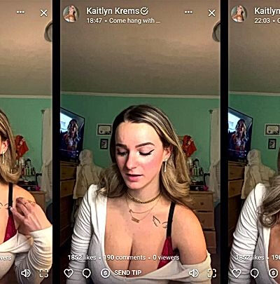 camshow babe Kaitlyn Krems dirty story telling