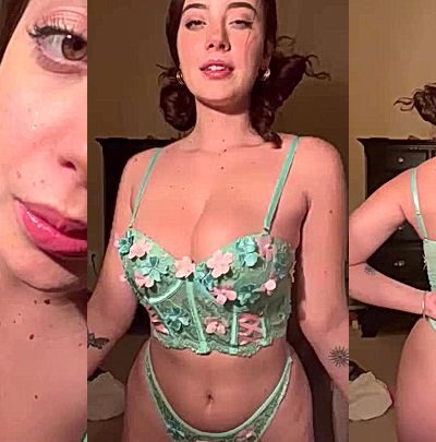 beautiful Israeli girl hotblockchain teasing her sexy lingerie video leaked