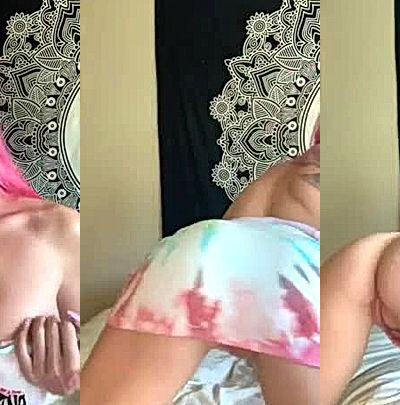 Kendra Sunderland teasing her naked big tits and bare pussy video leaked