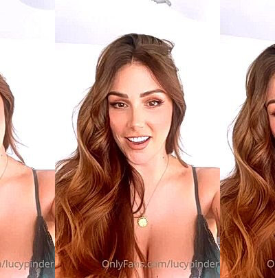 Lucy Pinder showing off her cleavage