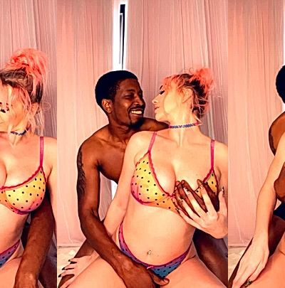 Kendra Sunderland naughty playing with a black stud