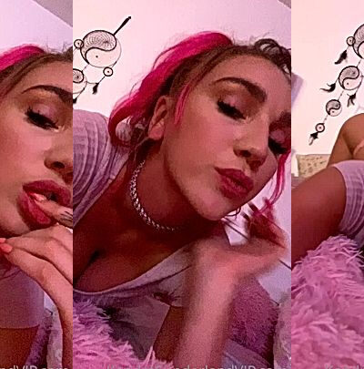 Kendra Sunderland sucking on her thumb and teasing her big butt