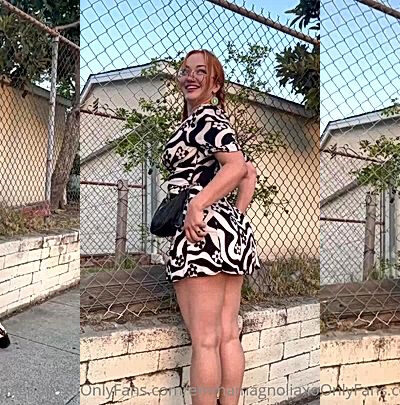 Emma Magnolia back alley ass tease