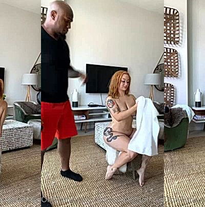 BTS Emma Magnolia getting ready for a porn shoot