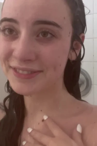 sexy girl hotblockchain teasing her naked body in the shower