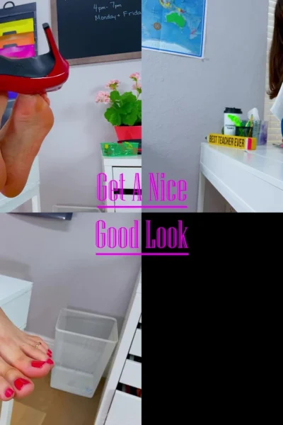 Lexi Luna taking her high heels off and teasing her naked feet