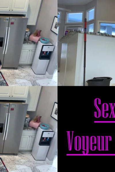 Lexi Luna teasing her naked big ass and pussy in the kitchen