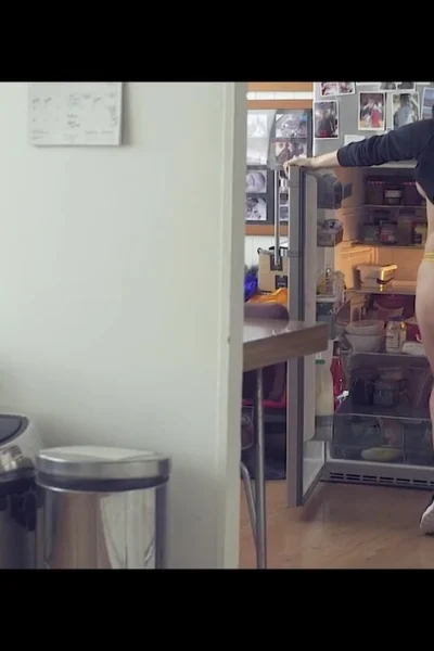 Emma Glover showing off her fit body in the household