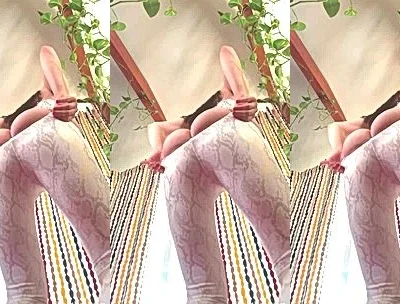 Lexi Luna squating and teasing her big booty bottom view