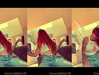 sexy babe Coconut Kitty teasing her hot body in her jeans video leaked