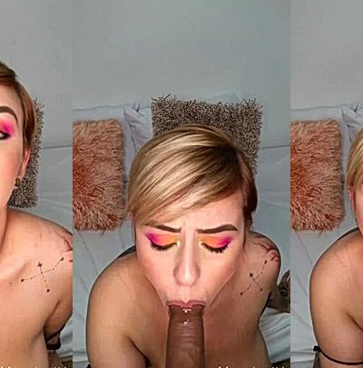 onlyfans Colombian babe amarettoh giving a big dildo blowjob pov video leaked