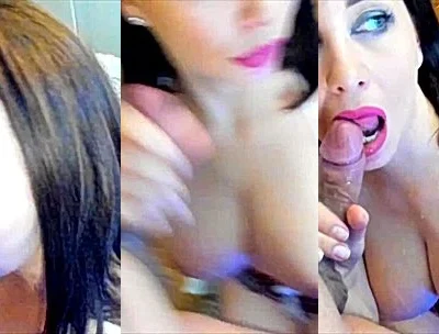 Misspanthera deepthroat sucking a big cock pov