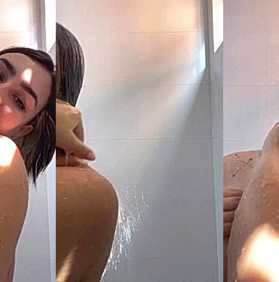 onlyfans Colombian babe amarettoh teasing her wet body in the shower video leaked