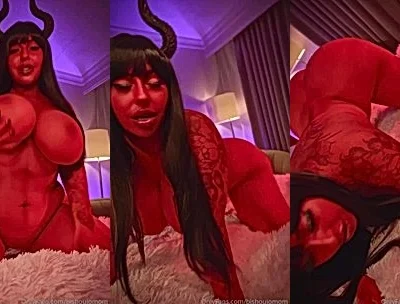 thicc devil girl Bishoujomom twerking her big ass