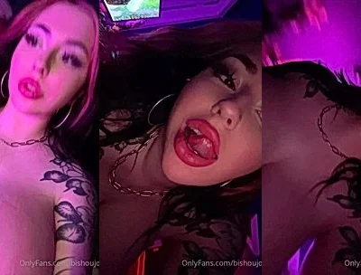Bishoujomom showing off her big tits in the club