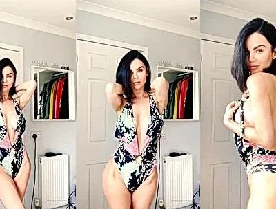 Emma Glover sexy lingerie try-on-haul
