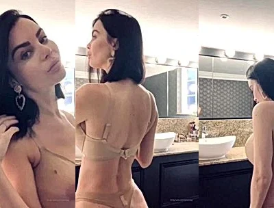 hot British babe Emma Glover teasing her naked body in the bahtroom video leaked