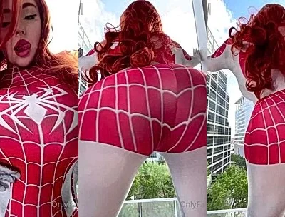 thicc spider-woman Bishoujomom getting naked video leaked