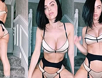 Emma Glover teasing in her sexy lingerie for the camera