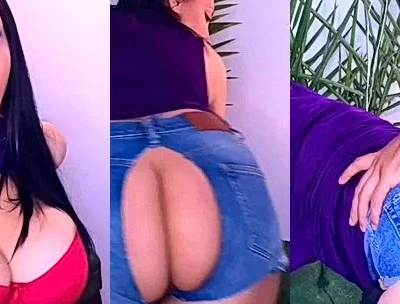 sexy babe Misspanthera riding a big cock in her ripped jeans video leaked