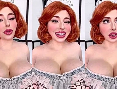 Bishoujomom teasing her big tits in her sexy top