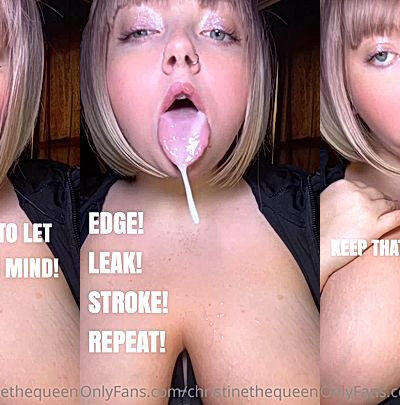 Christi Spooks mouth saliva fucking tease