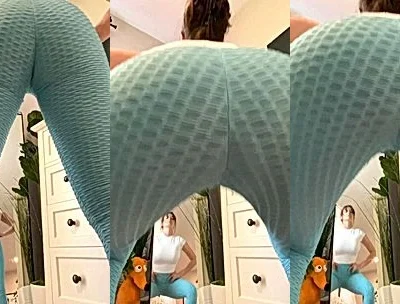Lexi Luna teasing her big ass in her yoga pants