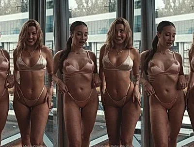 Melissa Stratton two hot chicks teasing their bikini body