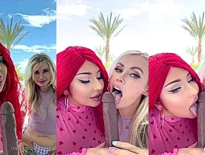 Bishoujomom two thicc cowgirls sharing a big dildo