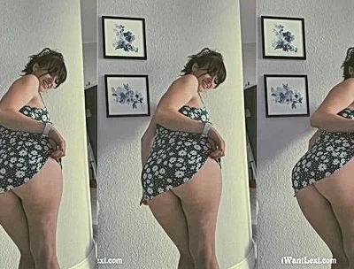 Lexi Luna teasing her big booty in her sexy sundress
