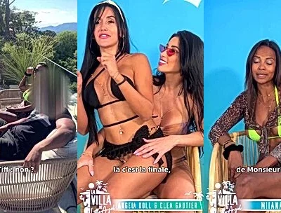 Angela doll teasing with a blonde lesbian slut