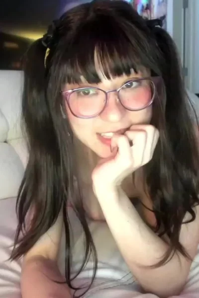 Filipino girl Delightfulhug teasing her naked body on the couch