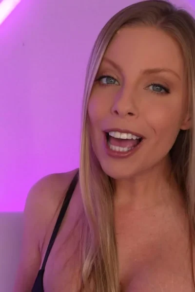 Britney Amber accepting dildo from fans