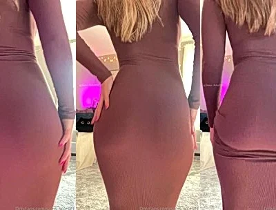 Sams soles21 teasing her booty in tight dress