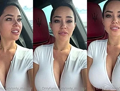 Marisol Yotta teasing her big tits in her car
