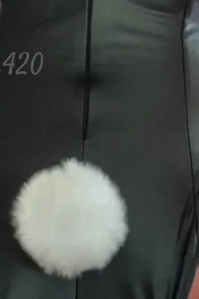 Sams soles21 teasing her bunny booty in latex outfit